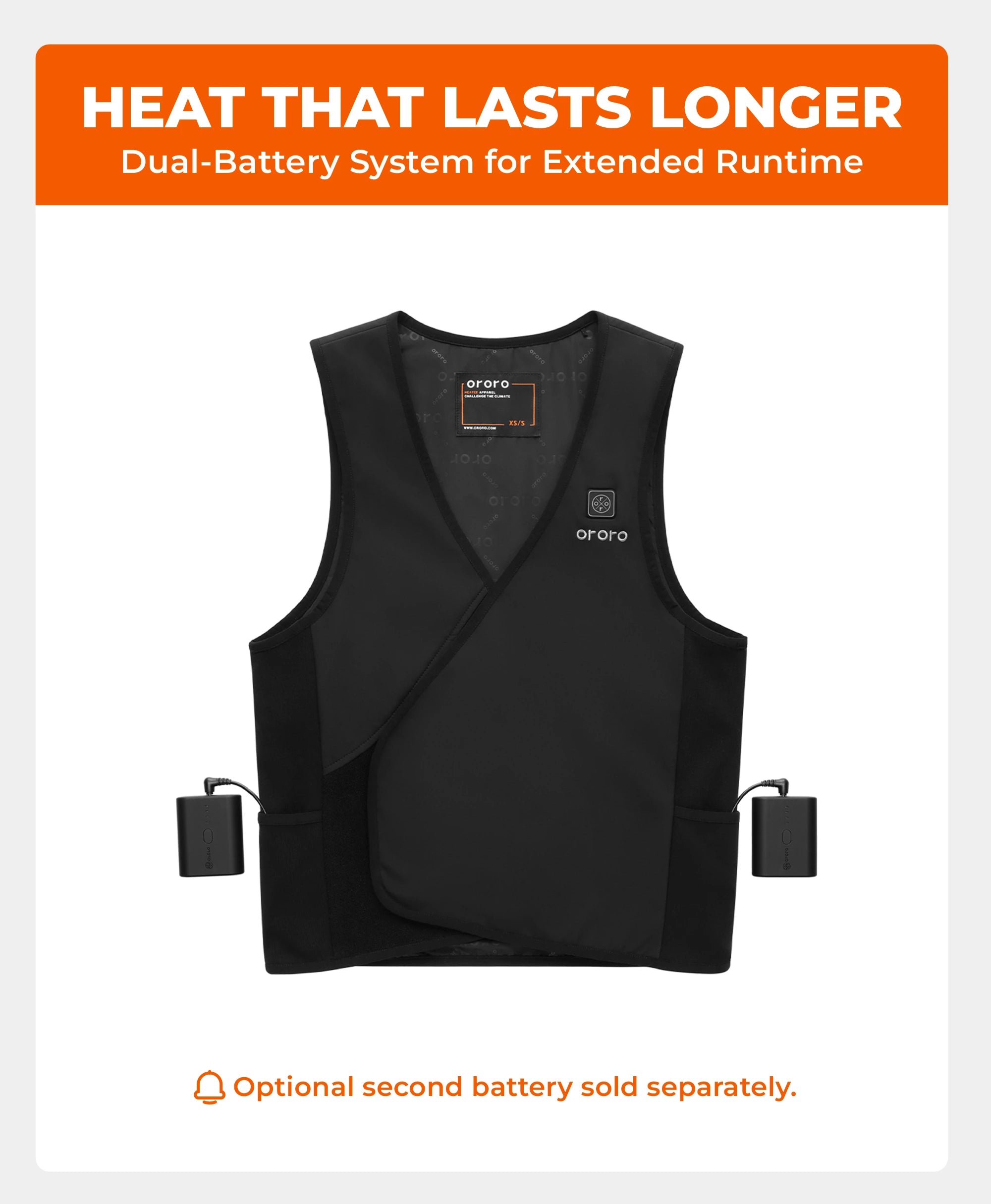 Vanguard Unisex Ultralight Adjustable Heated Liner Vest, Thumbnail 6