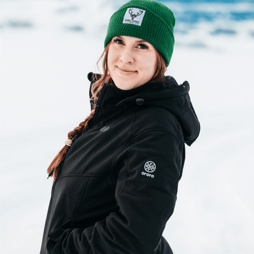 Women's Dual Control Heated Jacket (Chest Heating)  - Black