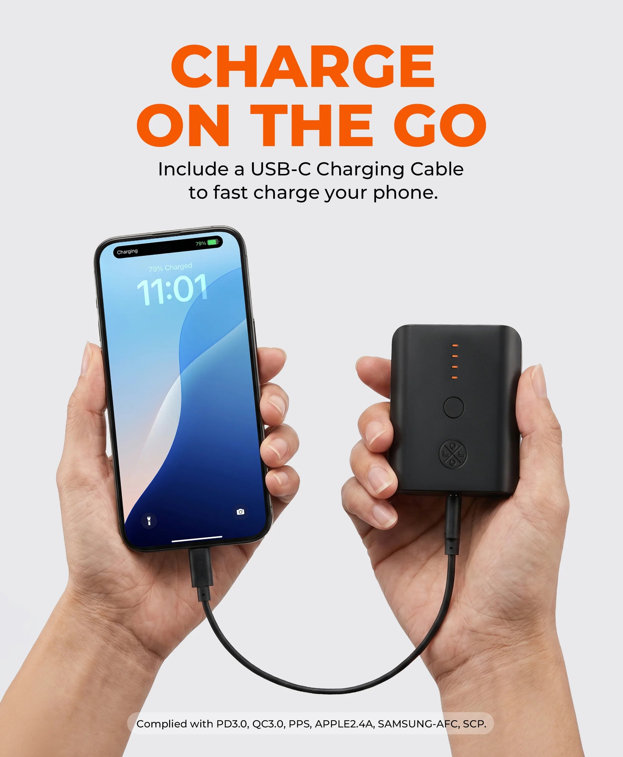 PD 5K Rechargeable Battery for Heated Apparel (USB-C, 24W Power Delivery), Thumbnail 3