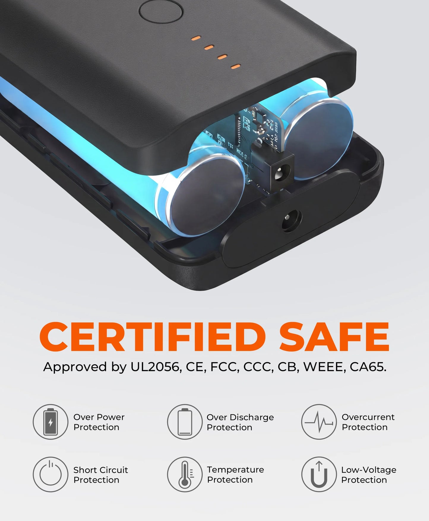PD 5K Rechargeable Battery for Heated Apparel (USB-C, 24W Power Delivery)