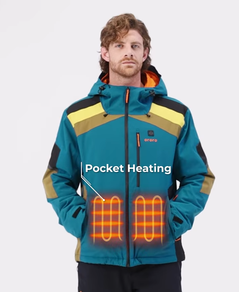 Final Sale - St. Moritz Men's Heated Snow Jacket, Thumbnail 3
