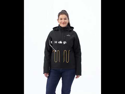Paragon Women's Heated Jacket - Black, Thumbnail 3
