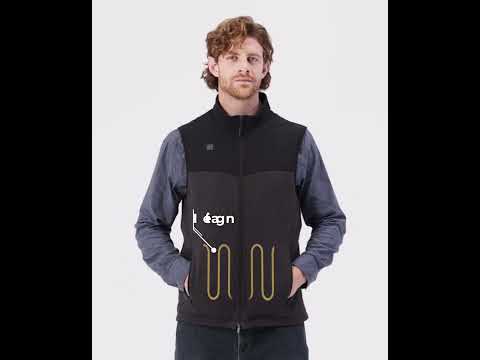 (Open-box) Augusta Men's Heated Sweater Fleece Vest, Thumbnail 3