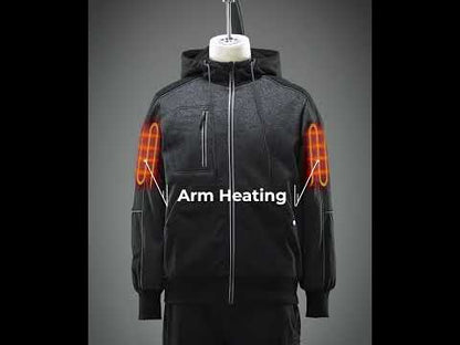 Wayne Unisex 5-Zone Heated Full-Zip Hoodie