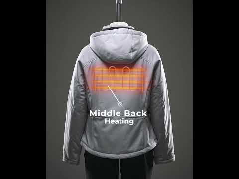 Women's Heated Jacket (4 Heating Zones), Thumbnail 3