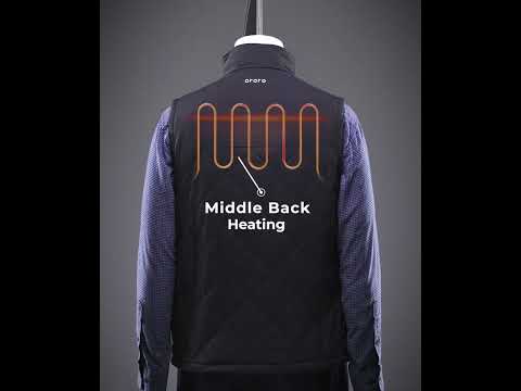 Men's Heated Quilted Vest - Black, Gallery 3