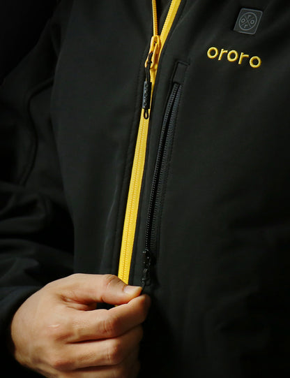 (Open-box) Men's Classic Heated Jacket - Black & Gold