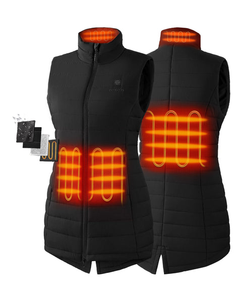 4 Heating Zones: Left & Right Hand Pockets, Mid-Back, Collar ,view 1