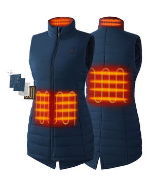 4 Heating Zones: Left & Right Hand Pockets, Mid-Back, Collar