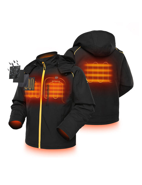 (Open-box) Men's Classic Heated Jacket - Black & Gold ,view 1