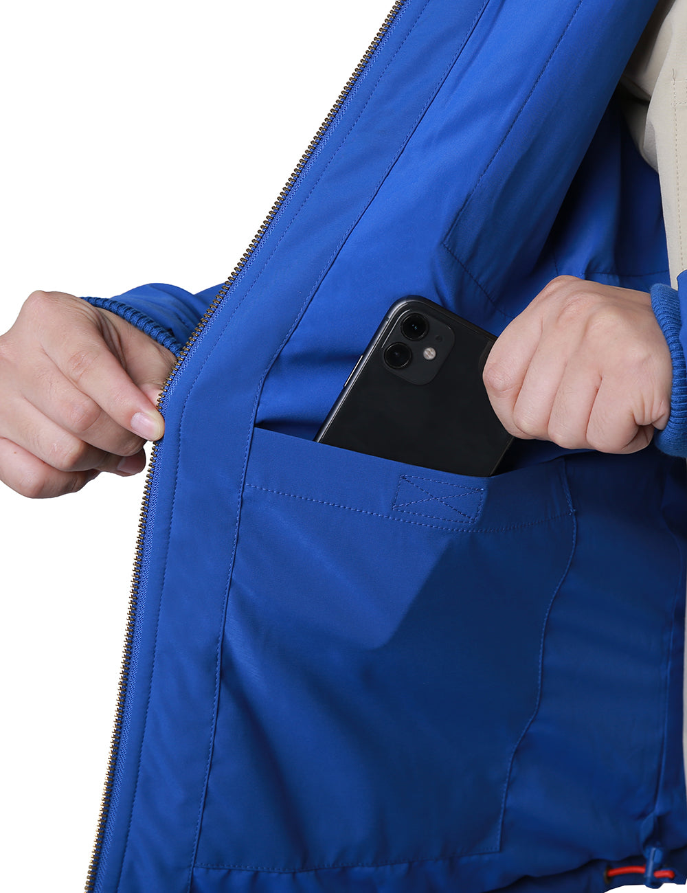 Veste chauffante à capuche pour hommes, Thumbnail 9