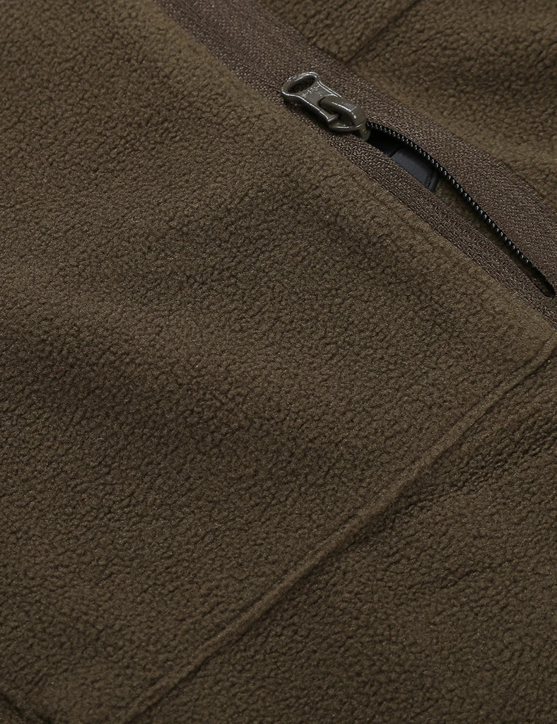 Men's Heated Full-Zip Fleece Jacket - Army Green, Thumbnail 6