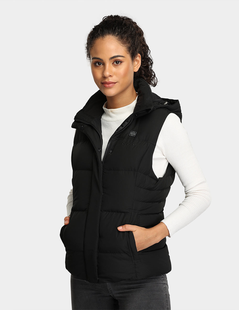 (Open-box) Women's Heated Down Vest - Slim Fit, Thumbnail 2