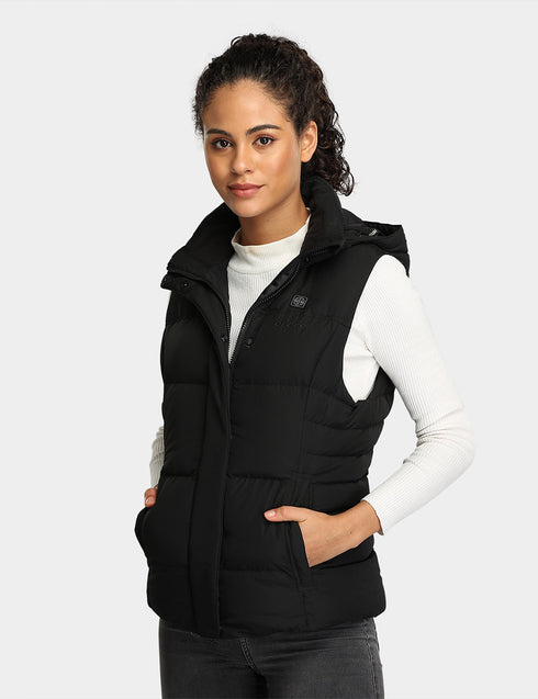 (Open-box) Women's Heated Down Vest - Slim Fit ,view 2