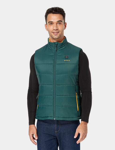 Men's Classic Heated Vest - Green & Gold ,view 1