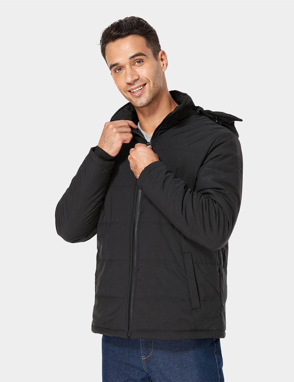 Men's Heated Thermolite® Jacket - Black, Thumbnail 3