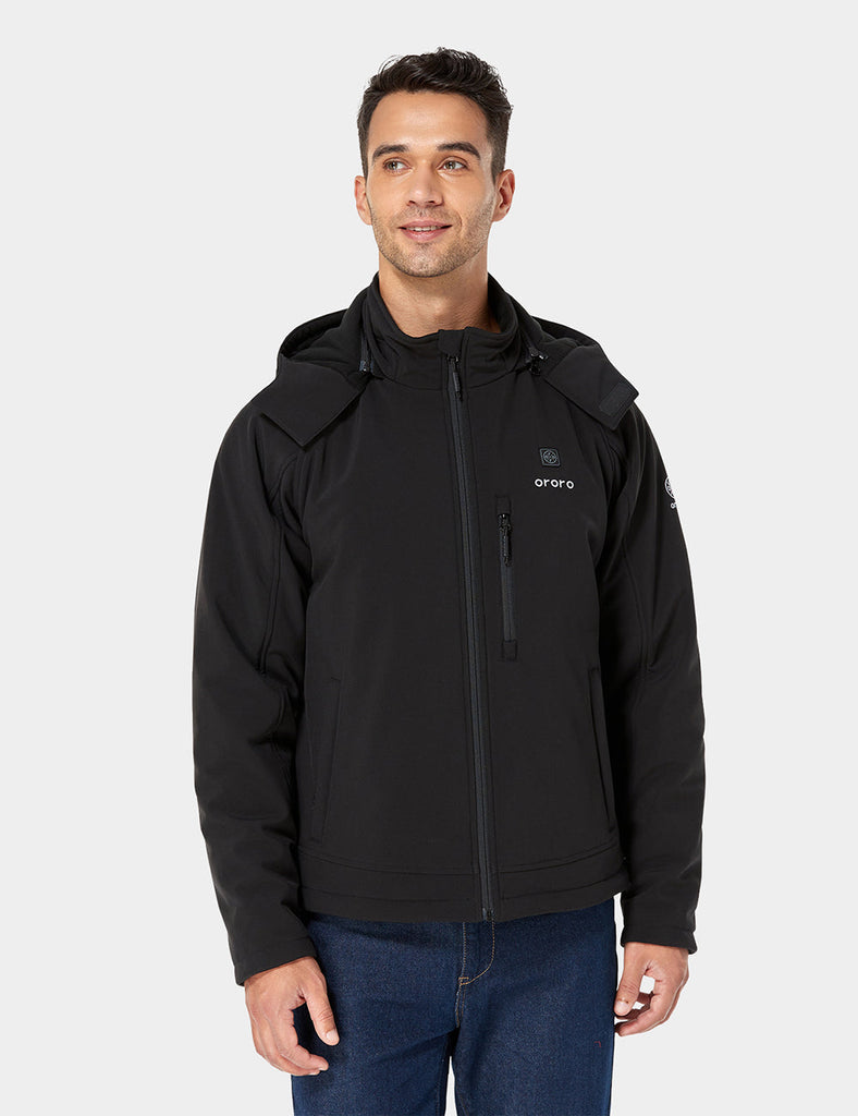 Men's Heated Jacket with Battery & Detachable Hood | ORORO Canada