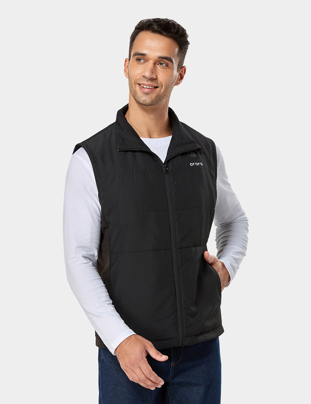 Men's Heated Golf Jacket With Zip-Off Sleeves