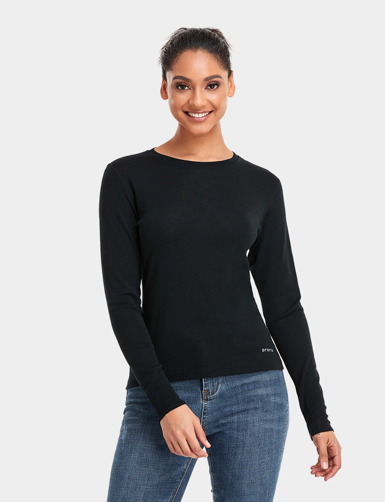 Long-sleeve Crew-Neck Merino-Wool Top