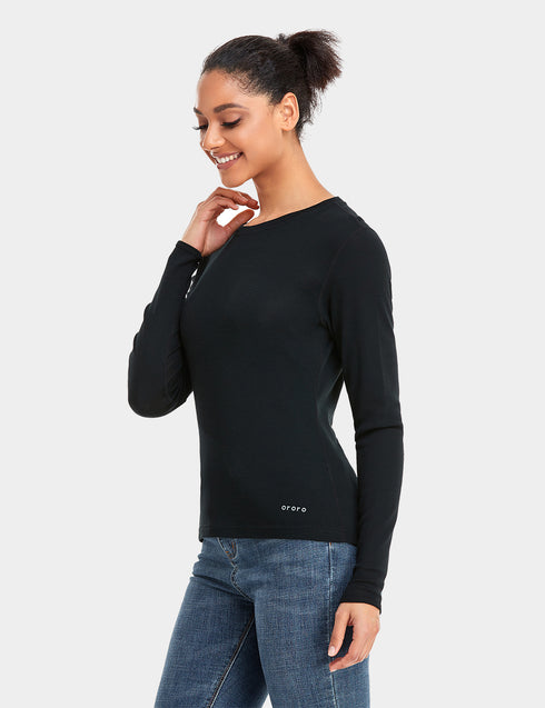 Women's Merino Wool Crew Neck Sweater ,view 2