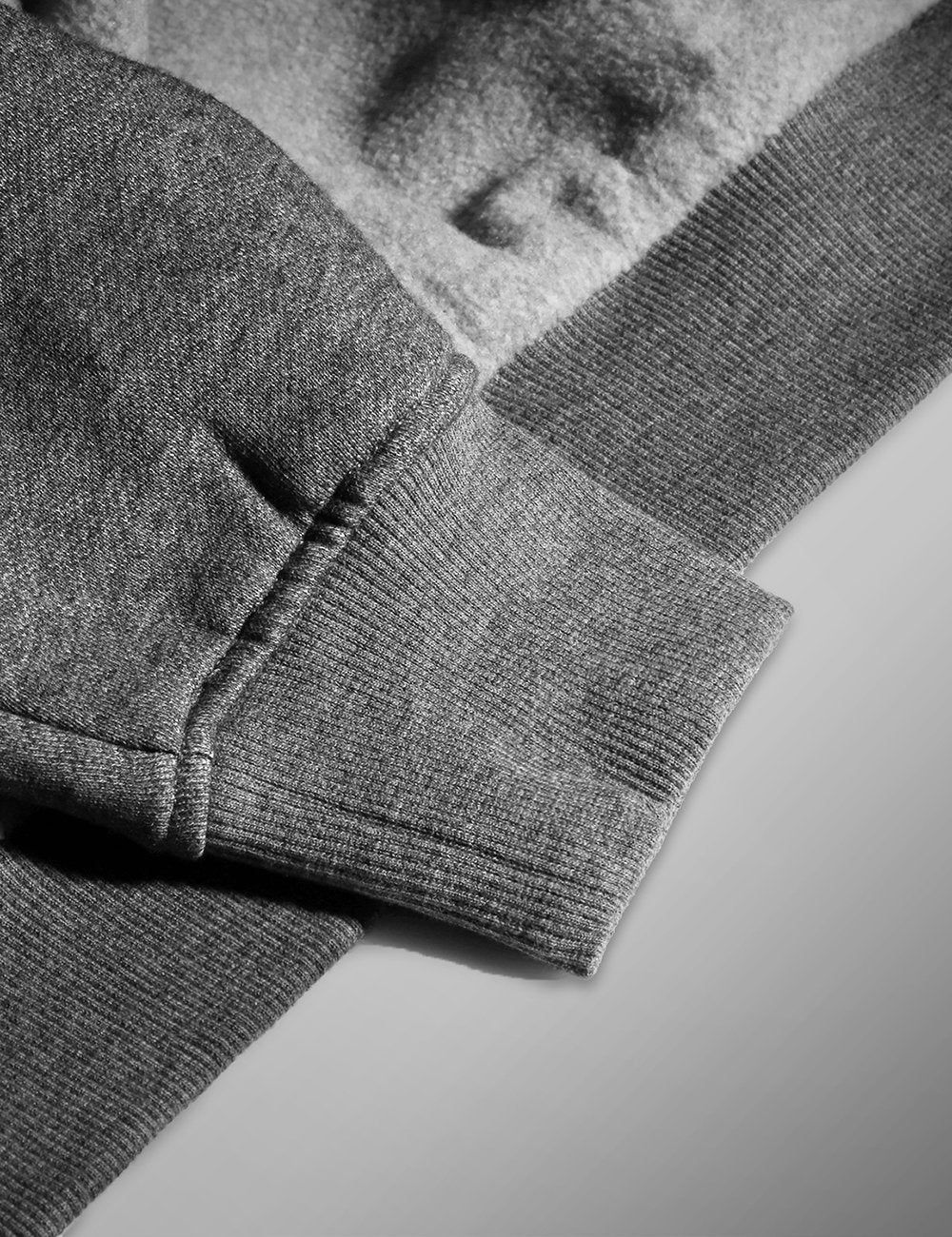 (Open-box) Unisex Heated Fleece Hoodie - Flecking Gray