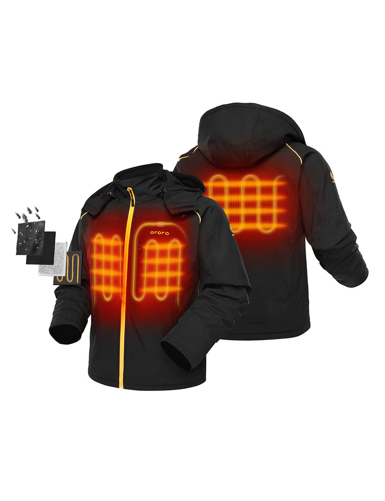 Men's Heated Jacket with Battery & Detachable Hood | ORORO Canada