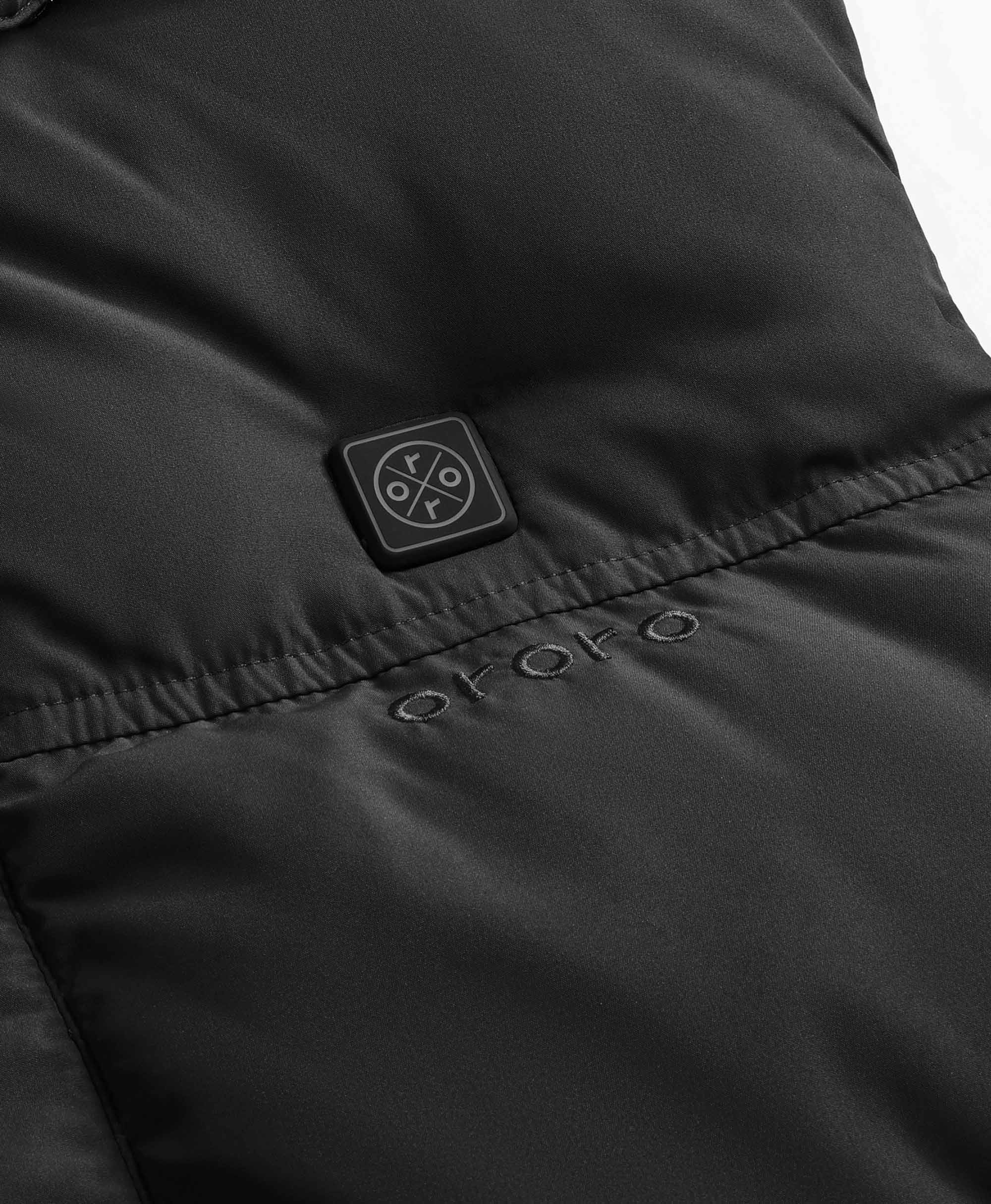 Men's Heated Down Vest - Black / Blue, Thumbnail 12