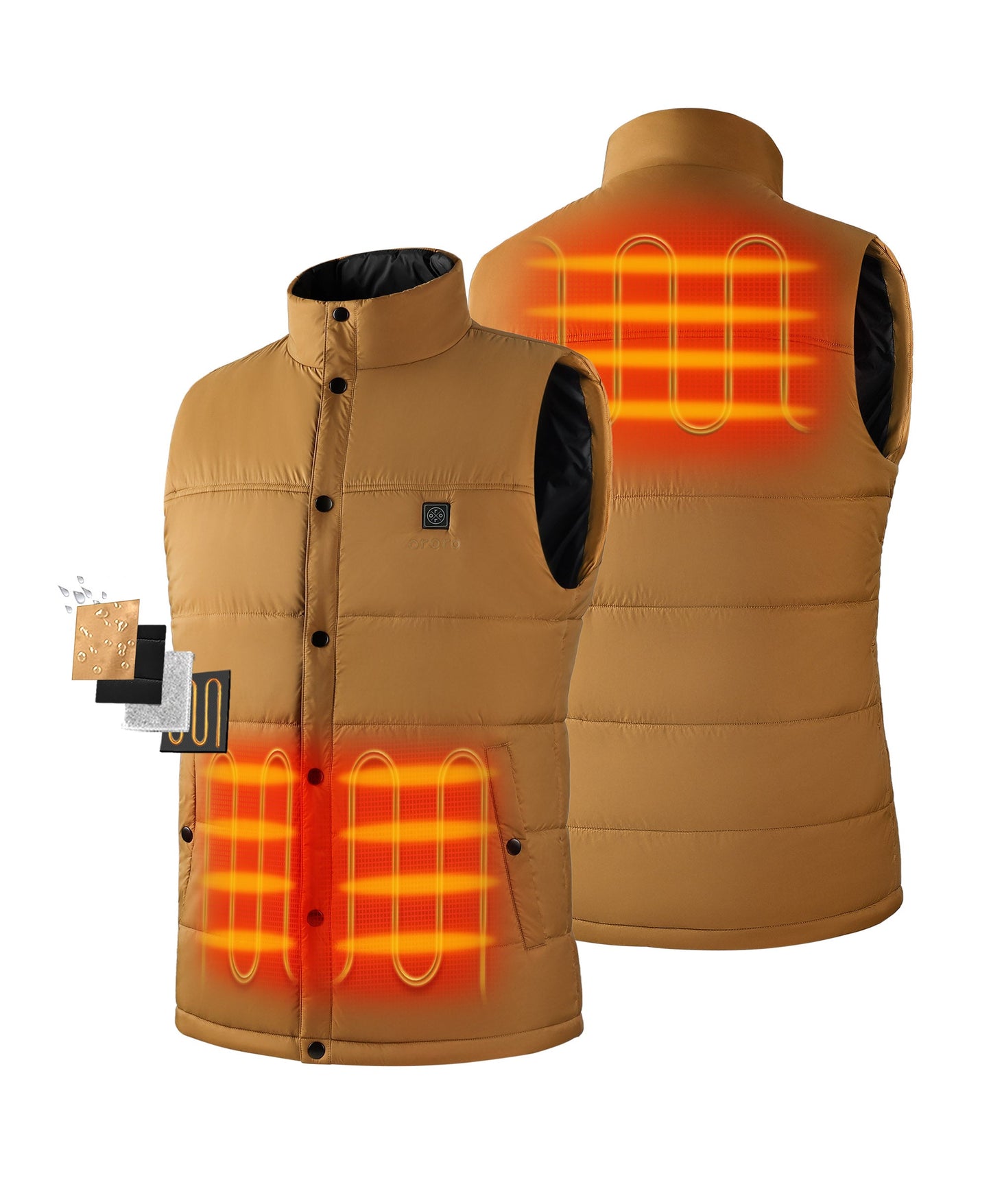 PuffLyte Men's 3-Zone Heated Lightweight Vest