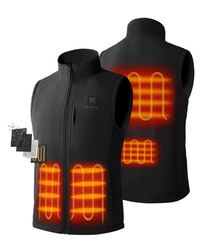 4 Heating zones: Left and right Hand Pockets, Upper Back, Lower Back