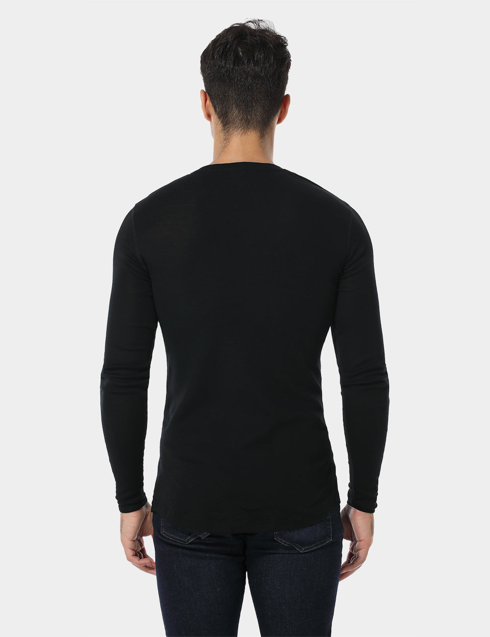 Men's Merino Wool Crew Neck Sweater, Thumbnail 3