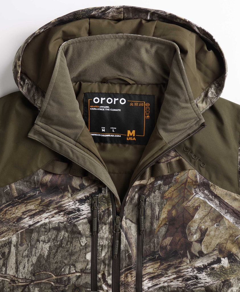 Women s Heated Hunting Jacket Camouflage Mossy Oak Country DNA ororo Camo L