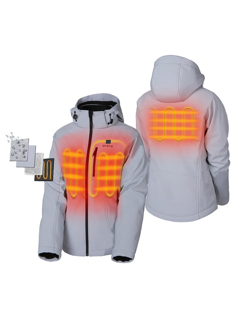 (Open-box) Women's Heated Jacket (3 Heating Zones) - Sharkskin Gray ,view 1