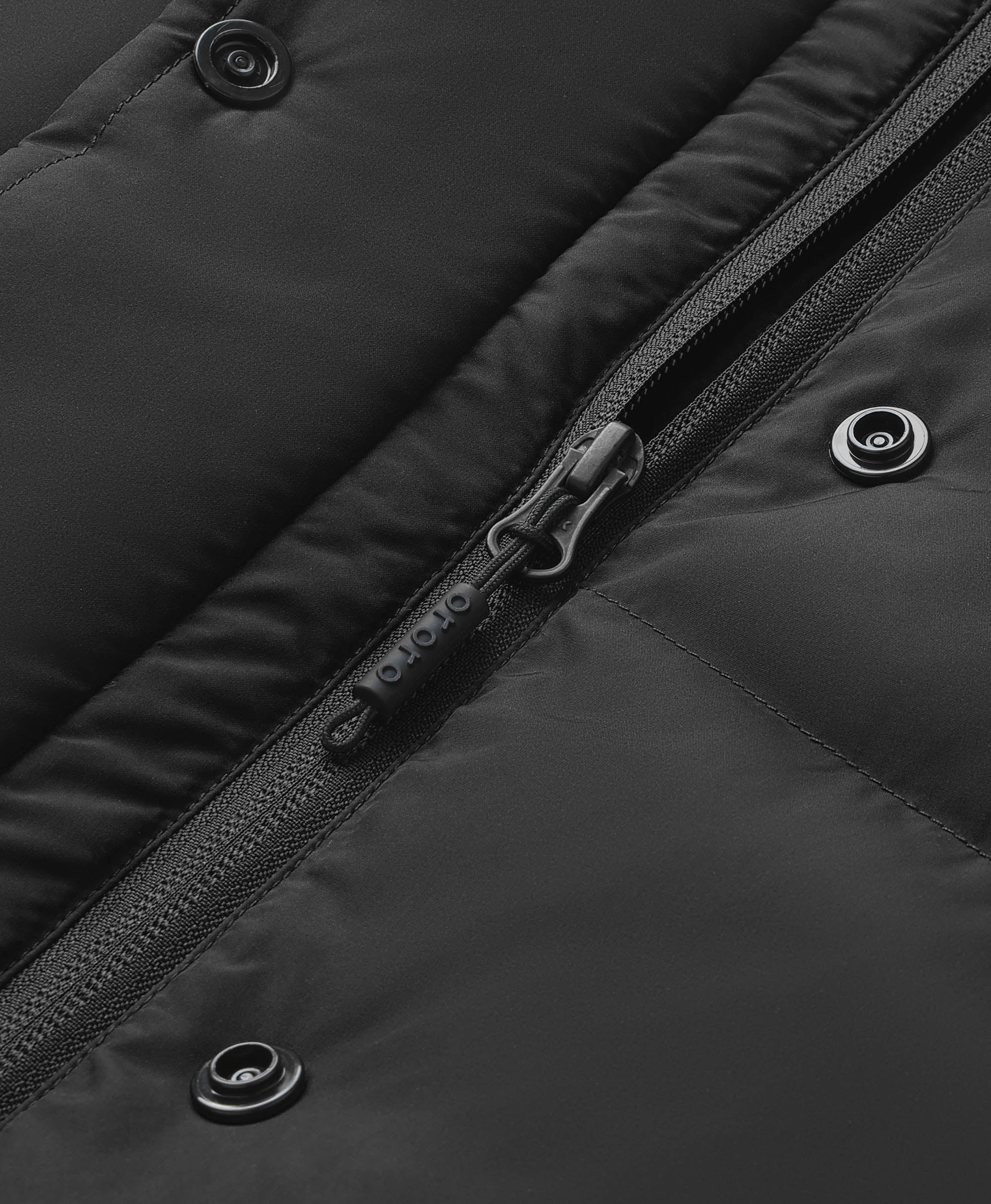 Gilet court chauffant en duvet pour femmes - Noir / Rouge, Thumbnail 11