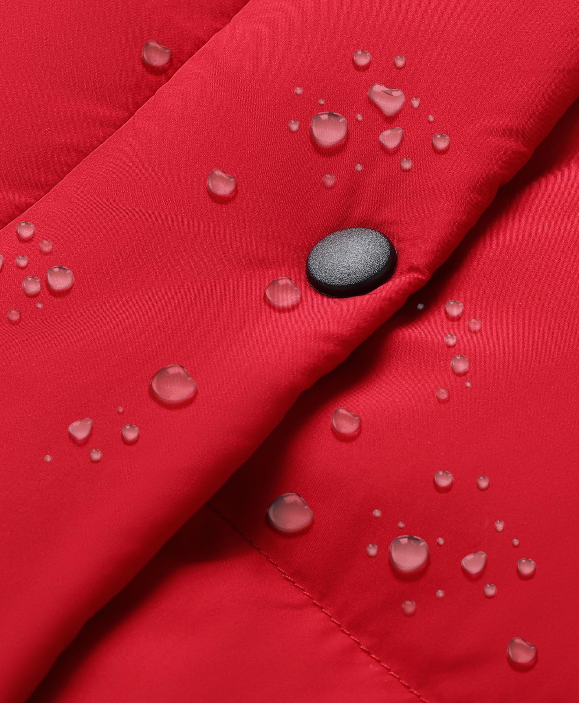 Gilet court chauffant en duvet pour femmes - Noir / Rouge, Thumbnail 26